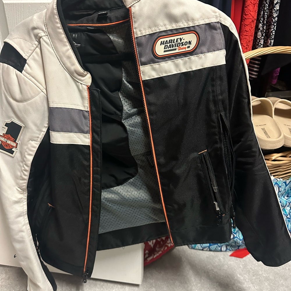 Harley-Davidson Black and White Unisex  Jacket